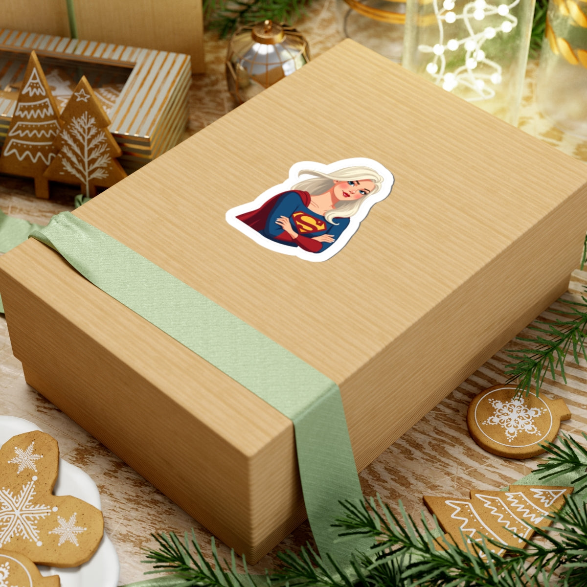 Superhero Kiss-Cut Stickers - Empowering Female Heroine Vinyl Decals for Laptops, Water Bottles, Journals, Gifts, and More!