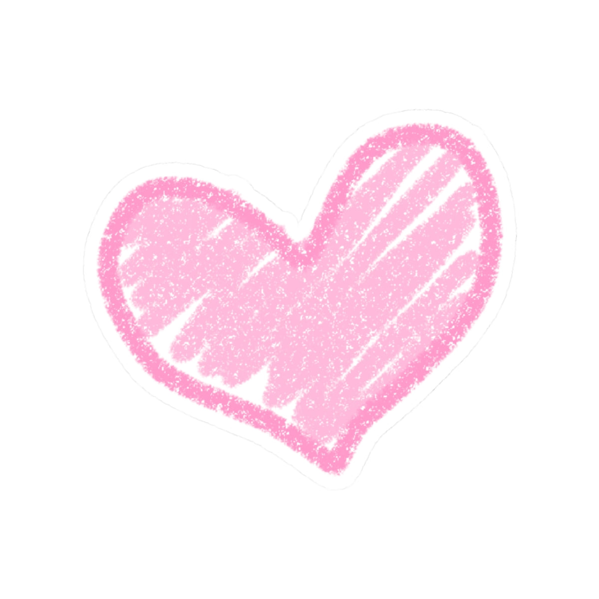 Cute Pink Heart Kiss-Cut Stickers, Fun Decor for Laptops, Water Bottles, Scrapbooking, Gifts for Friends, Valentine's Day