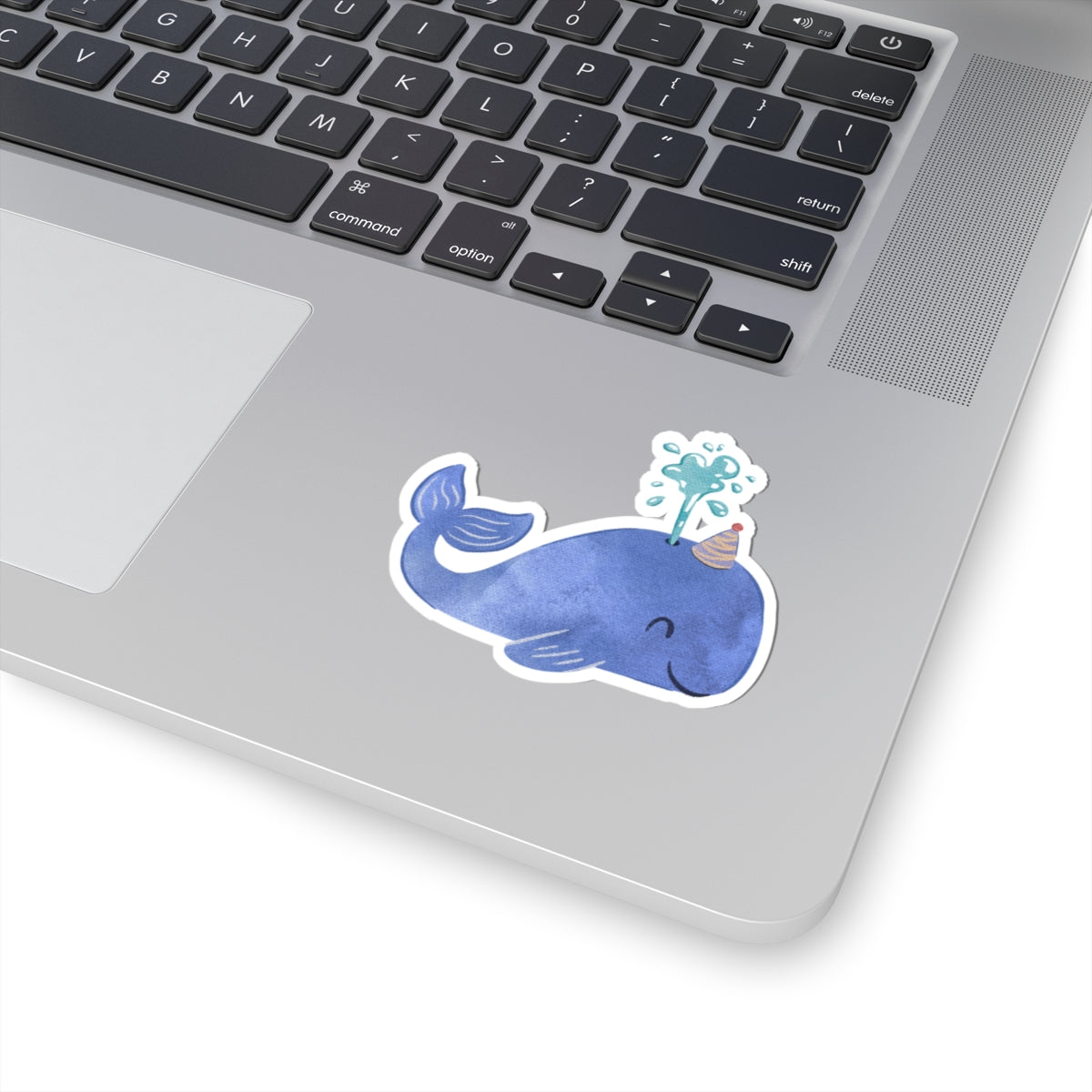 Cute Whale Kiss-Cut Stickers | Fun Party Decor, Laptop Décor, Gift for Kids, Birthday Supplies, Ocean Theme