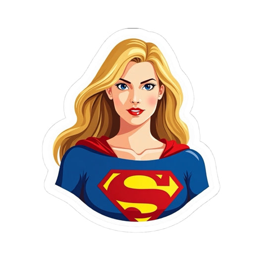 Superhero Kiss-Cut Stickers, Fun Sticker for Laptops, Car, Water Bottles, Gifts for Her, Comic Decor