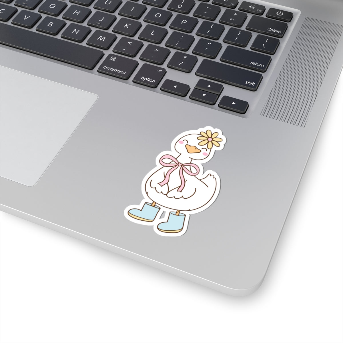 Cute Goose Kiss-Cut Stickers | Whimsical Animal Decor, Laptop Stickers, Gift for Kids, Customizable Décor, Nature Lover Gift