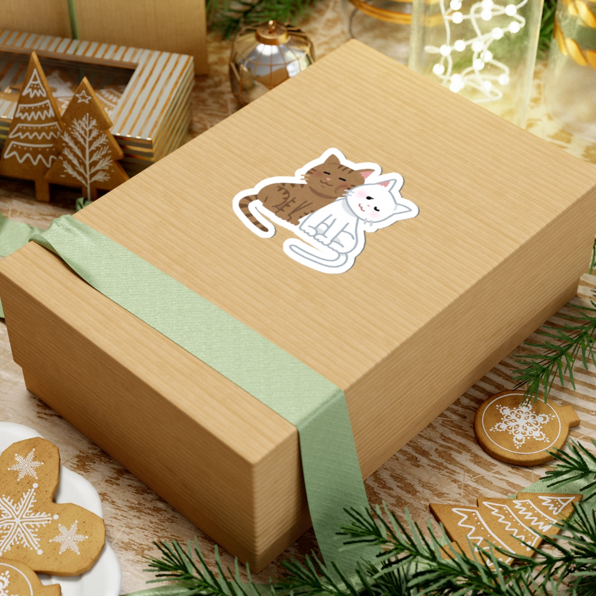 Cute Cat Kiss-Cut Stickers | Adorable Pet Stickers, Cat Lover Gifts, Laptop Decals, Journaling Supplies, Cute Animal Decor