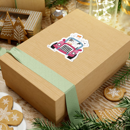 Playful Cat Adventure Stickers - Cute Car Stickers for Pet Lovers, Laptop Decals, Scrapbooking Decor, Gift for Animal Enthusiasts, Car [...]