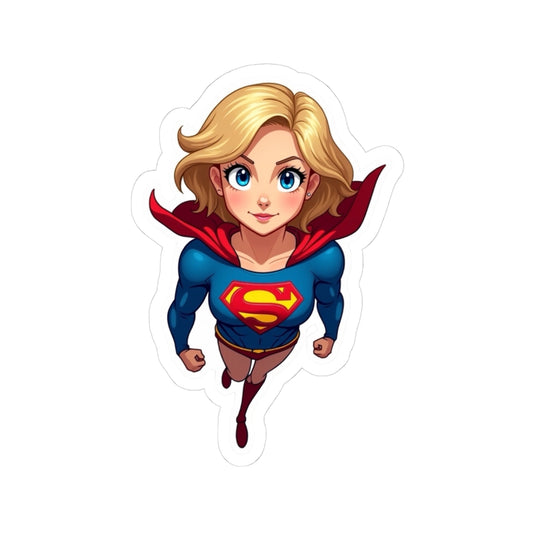 Superhero Kiss-Cut Stickers, Fun Decorative Stickers for Laptops, Water Bottles, Journals, Gifts for Comic Fans, Heroic Artwork