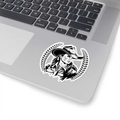 Cowgirl Kiss-Cut Stickers | Western Decor, Laptop Stickers, Cowboy Hat Art, Gifts for Cowgirls, Rodeo Decorations