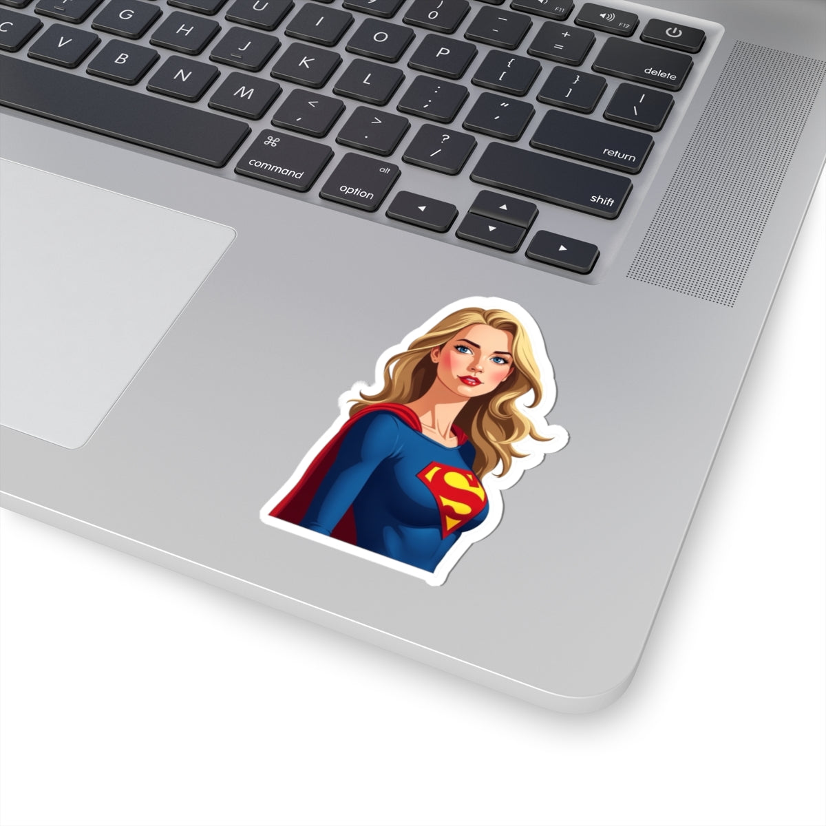 Superhero Kiss-Cut Stickers, Laptop Decor, Gift for Her, Cute Stickers, Comic Book Stickers, Supergirl Fan Art