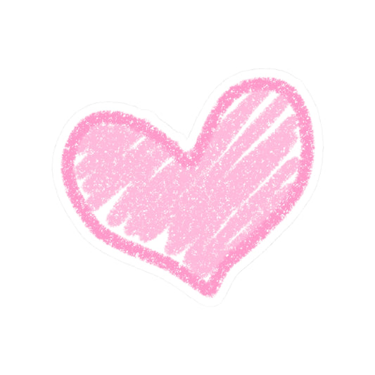 Cute Pink Heart Kiss-Cut Stickers, Fun Decor for Laptops, Water Bottles, Scrapbooking, Gifts for Friends, Valentine's Day