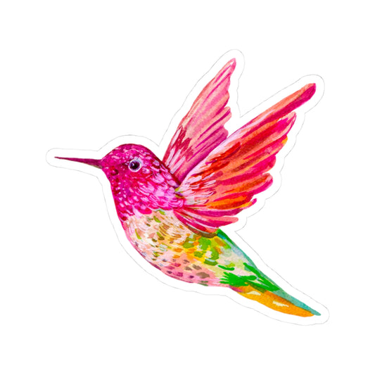 Vibrant Hummingbird Stickers - Colorful Nature Decals for Laptop, Water Bottles, Journals, Gift Tags, and DIY Projects