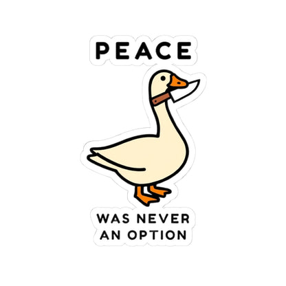 Whimsical Duck Kiss-Cut Stickers, Fun Laptop Decal, Quirky Gift for Animal Lovers, Cute Home Decor, Funny Gifts for Friends