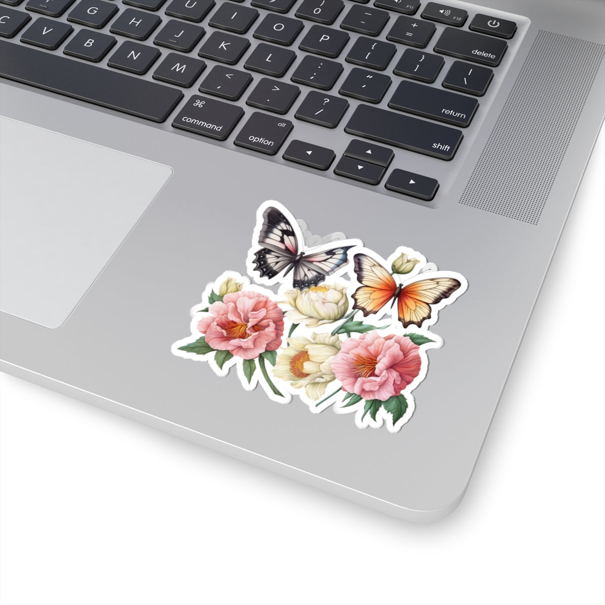 Butterfly & Floral Kiss-Cut Stickers, Boho Decor, Laptop Stickers, Journal Accessories, Flower Stickers, Gift for Nature Lovers