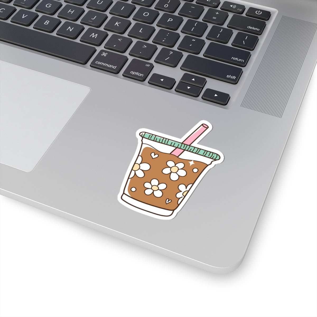 Cute Flower Cup Kiss-Cut Stickers | Aesthetic Laptop Decor, Cute Stationery, Gifts for Friends, Floral Art