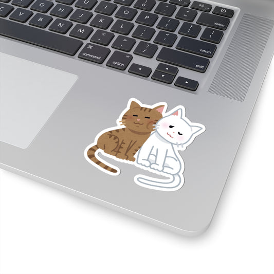 Cute Cat Kiss-Cut Stickers | Adorable Pet Stickers, Cat Lover Gifts, Laptop Decals, Journaling Supplies, Cute Animal Decor