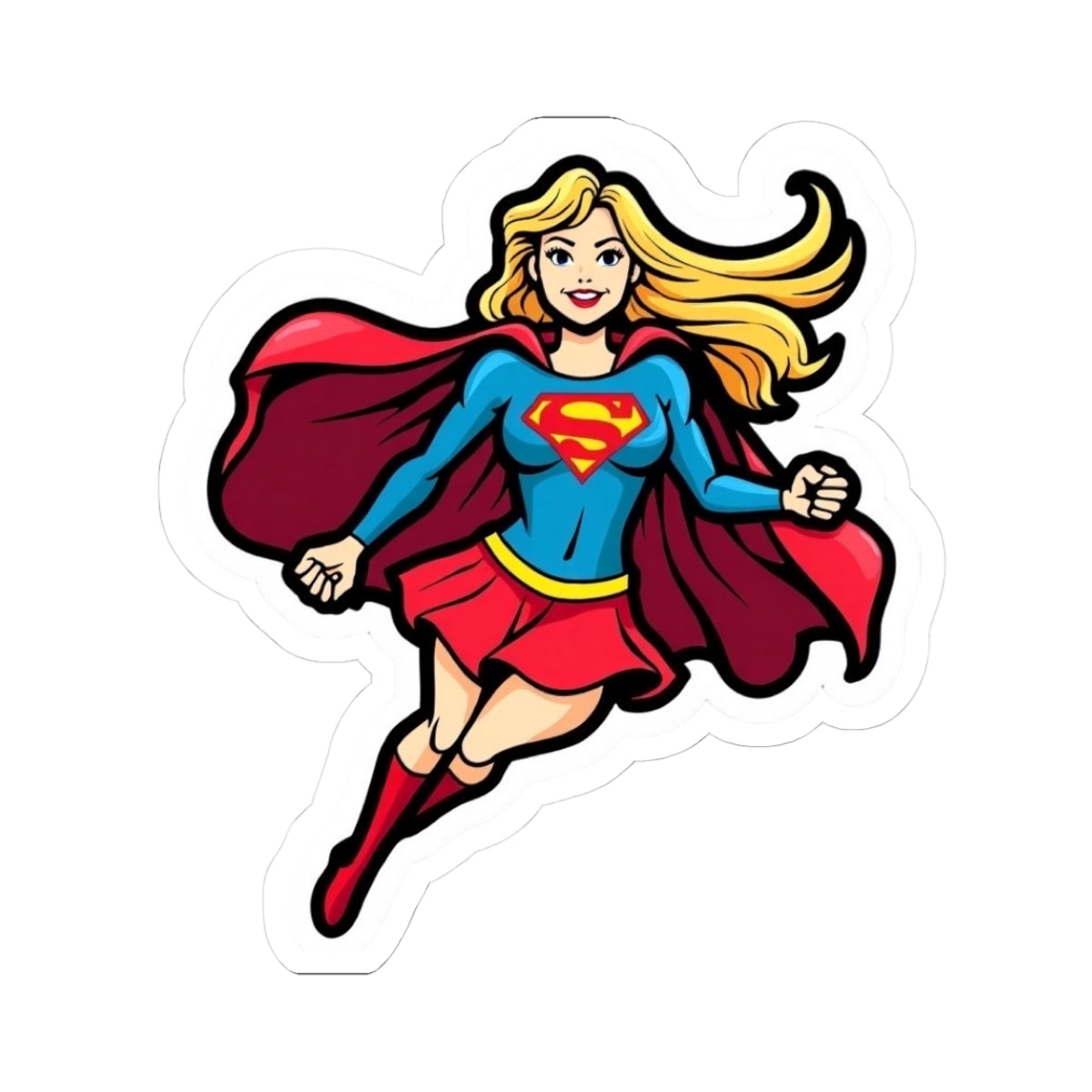 Superhero Kiss-Cut Stickers for Fans, Fun Laptop Decor, Gift for Comic Lovers, Children's Party Favors, Creative Craft Supplies