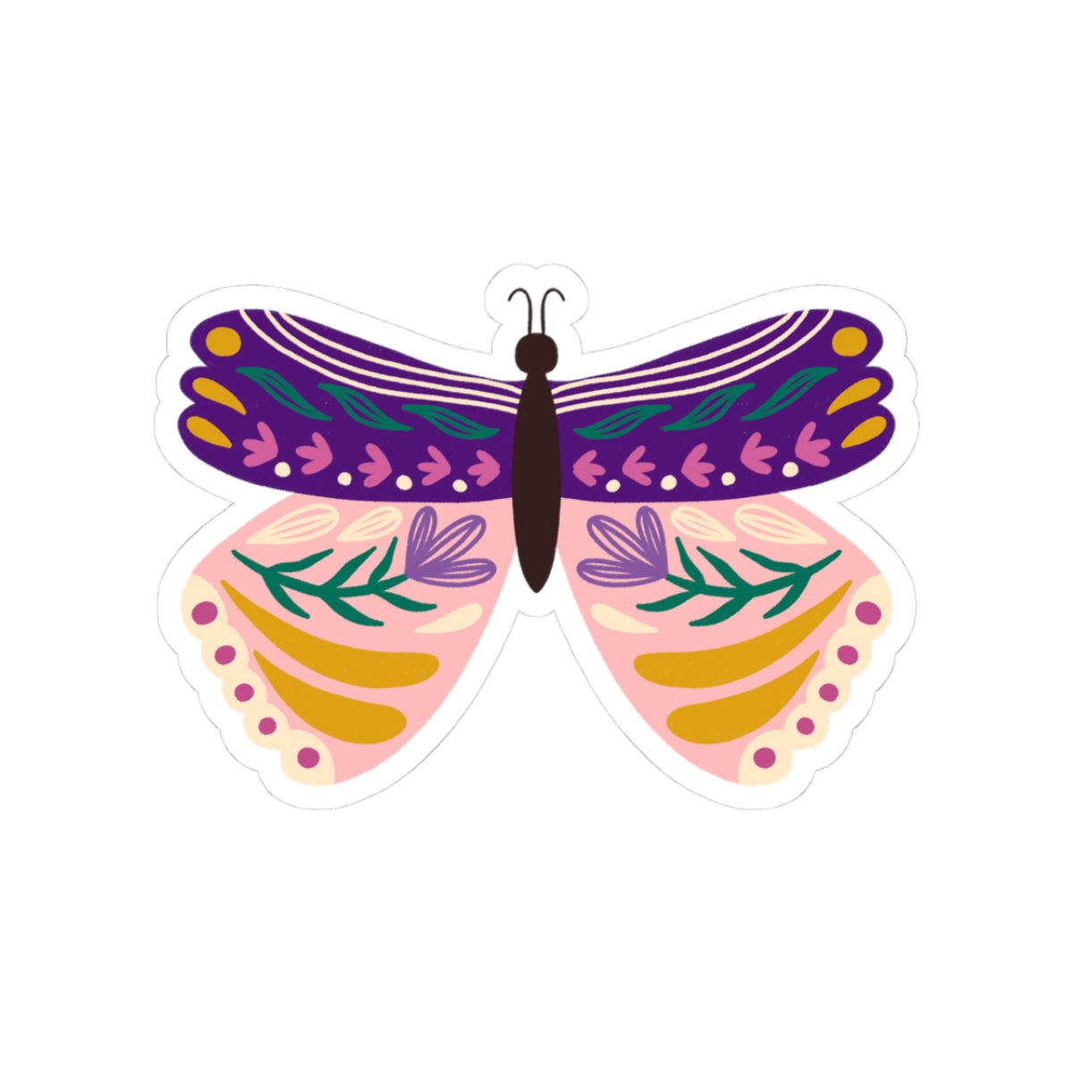Colorful Butterfly Kiss-Cut Stickers, Aesthetic Laptop Decals, Nature-Inspired Stickers for Journals & Scrapbooks, Cute Gifts for Friends