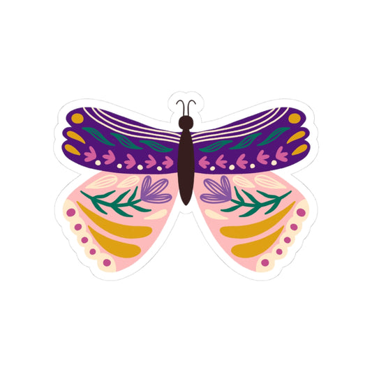Colorful Butterfly Kiss-Cut Stickers, Aesthetic Laptop Decals, Nature-Inspired Stickers for Journals & Scrapbooks, Cute Gifts for Friends