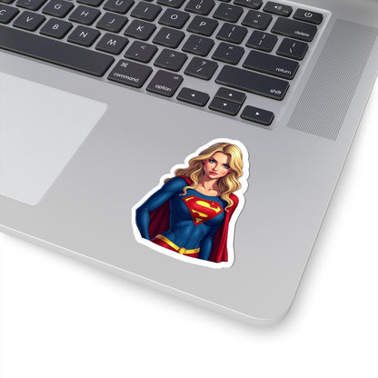 Superhero Kiss-Cut Stickers, Laptop Decal, Cute Gifts, Party Favors, Comic Girl Art, Teen Decor