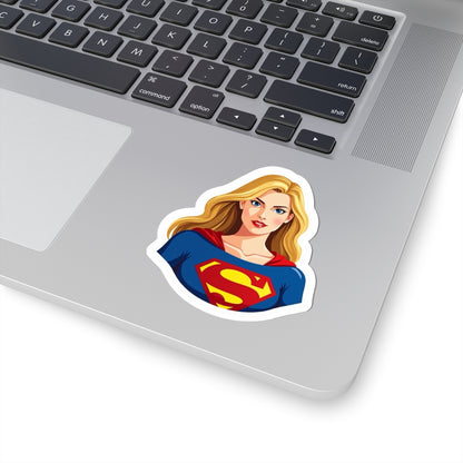 Superhero Kiss-Cut Stickers, Fun Sticker for Laptops, Car, Water Bottles, Gifts for Her, Comic Decor
