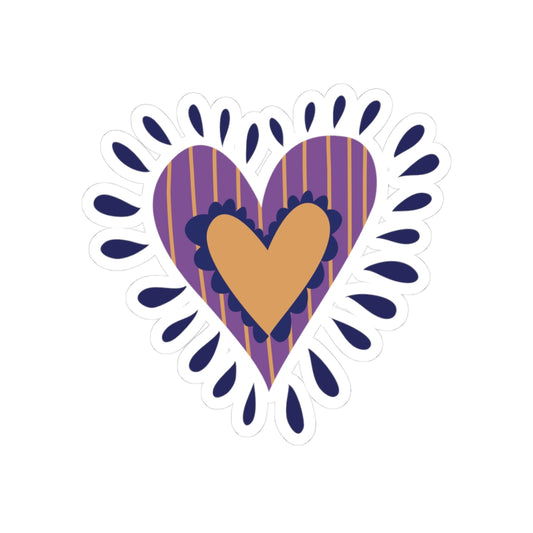 Colorful Heart Kiss-Cut Stickers | Cute Laptop Decals, Love Gifts, Journal Decor, Fun Party Favors, Valentine's Day Craft