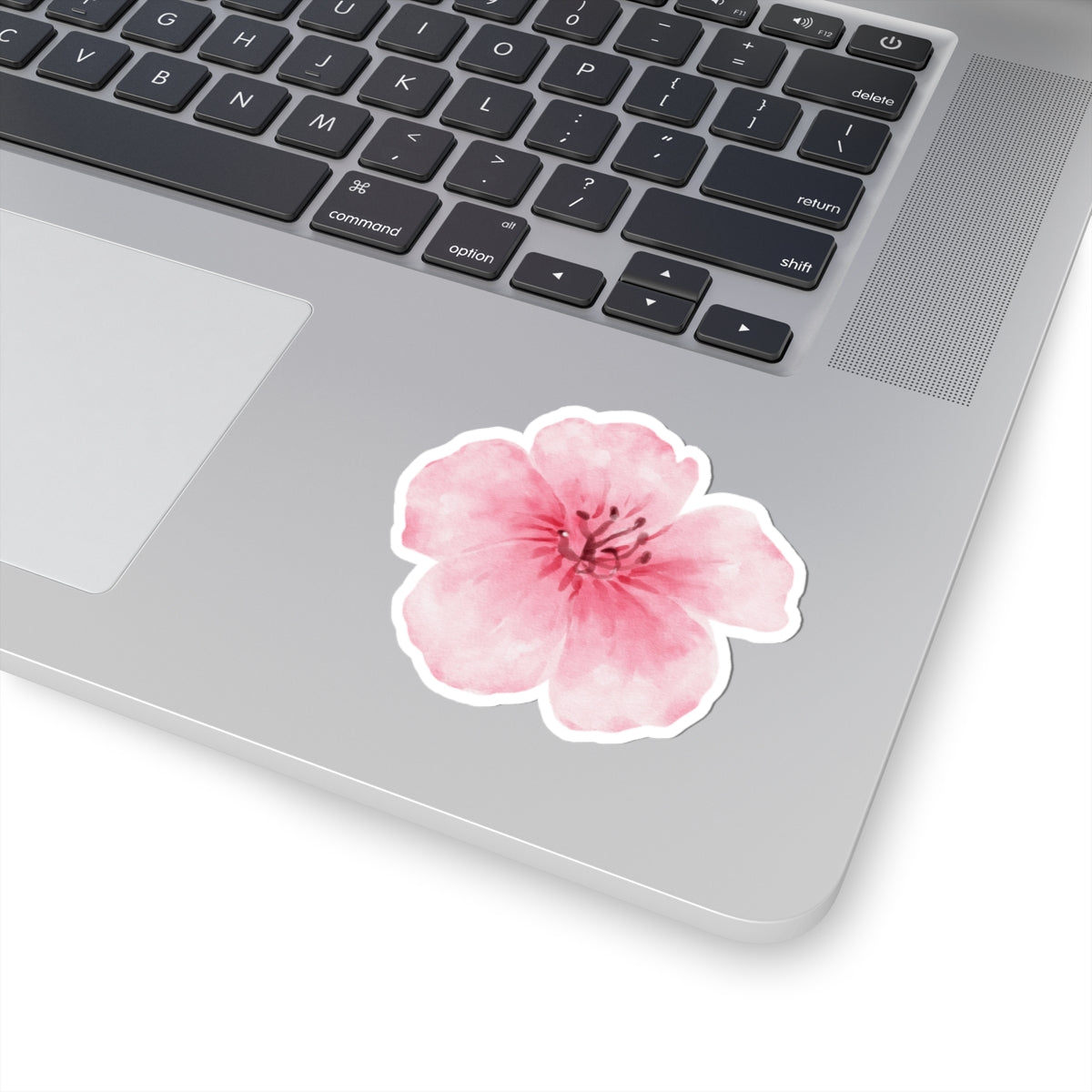 Watercolor Flower Stickers, Floral Laptop Decals, Cute Pink Stickers for Journals, Scrapbooking, Gift for Flower Lovers
